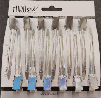 Eurostil 12pcs Silver Hair Pin 8.8cm