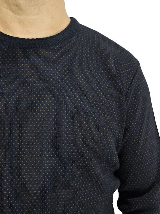 Side Effect Men's Long Sleeve Sweater Navy Blue