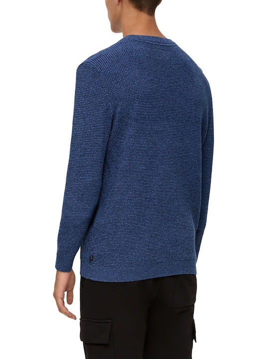 S.Oliver Herren Langarm-Pullover Blau