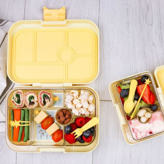 Lunch Punch Plastik Kinder Lebensmittelbehälter Gelb