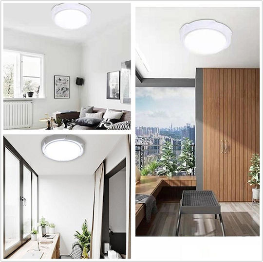 W7106-1 Wall Mounted Solar Light 20W Cold White with Remote Control 13cmx14.5cmcm