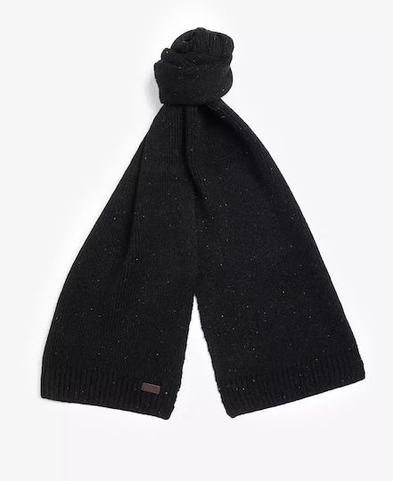 Carlton Masculin Set cu Căciulă cu Tricotaj Rib în culoarea Negru
