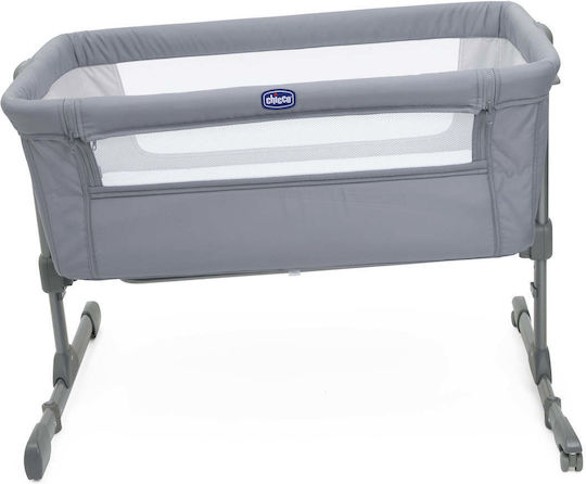 Chicco Wiege Next2Me Essential mit Matratze, Seitlicher Öffnung und Rädern Stone Re Lux
