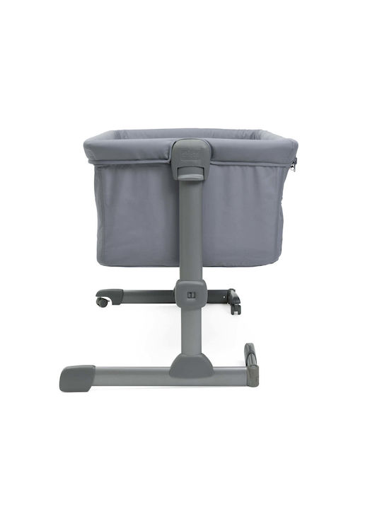 Chicco Λίκνο Next2Me Essential με Στρώμα, Πλαϊνό Άνοιγμα και Ρόδες Stone Re Lux