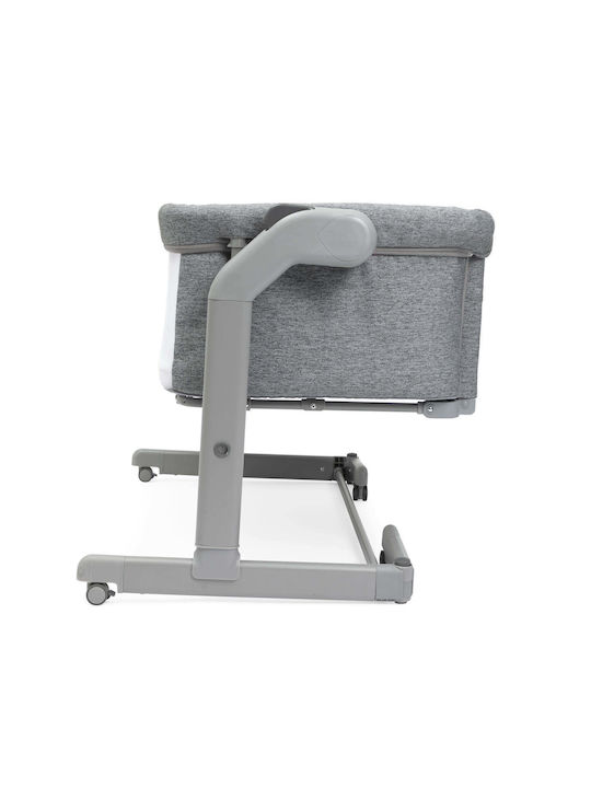 Chicco Cradle Next2Me Magic Evo with Mattress, Side Opening, and Wheels 40 Dark Grey
