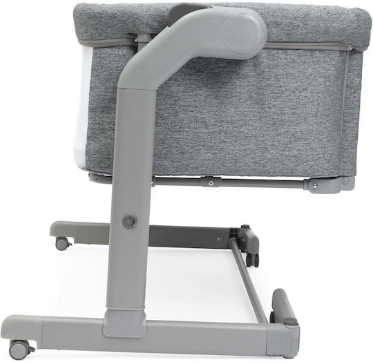 Chicco Люлка Next2Me Magic Evo с Матрак, Странично Отваряне и Колела 40 Dark Grey