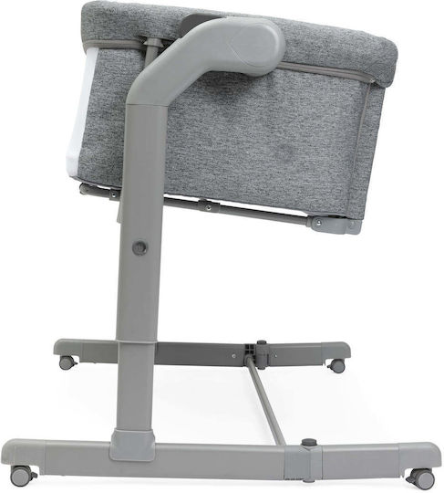Chicco Люлка Next2Me Magic Evo с Матрак, Странично Отваряне и Колела 40 Dark Grey
