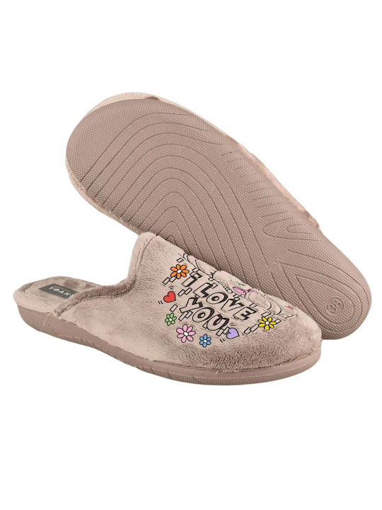 Yfantidis Women's Slippers Beige