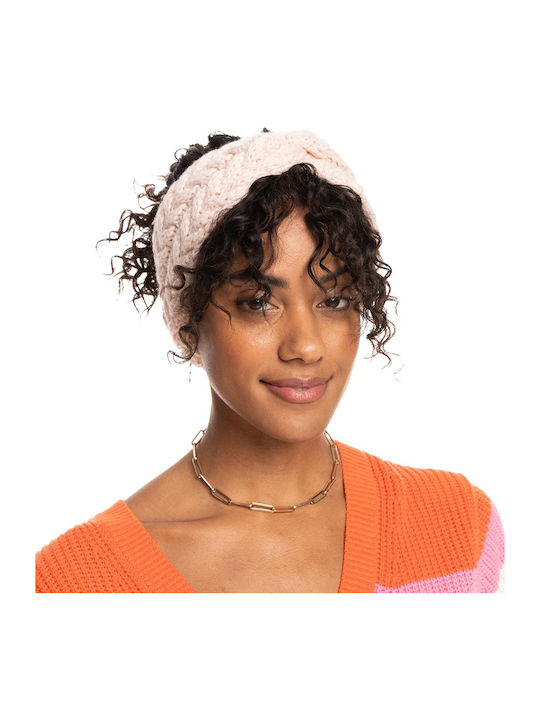 Pink Breath Headband Knitted in Pink color