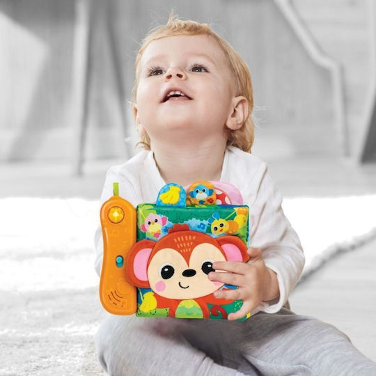 Winfun Activity Book Booklet The Animals of the Jungle made of Fabric with Music and Sounds for 3++ Months