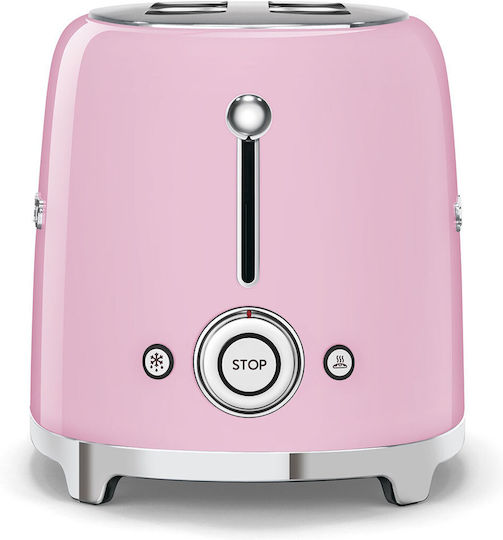 Smeg Toaster 2 Slots 950W Pink