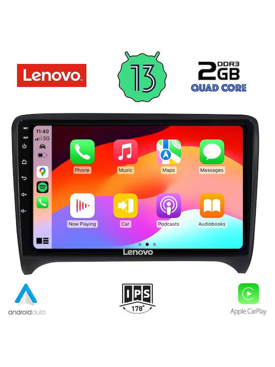 Lenovo Car-Audiosystem für Audi E-Commerce-Website 2007-2015 (Bluetooth/USB/WiFi/GPS/Apple-Carplay/Android-Auto) mit Touchscreen 9"