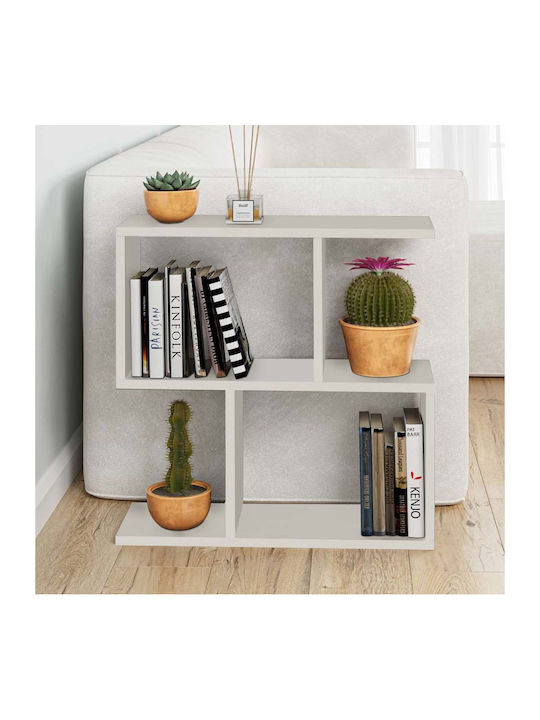 Masă Laterală Rectangulară Homemania din Lemn Albă 60x20x60cm