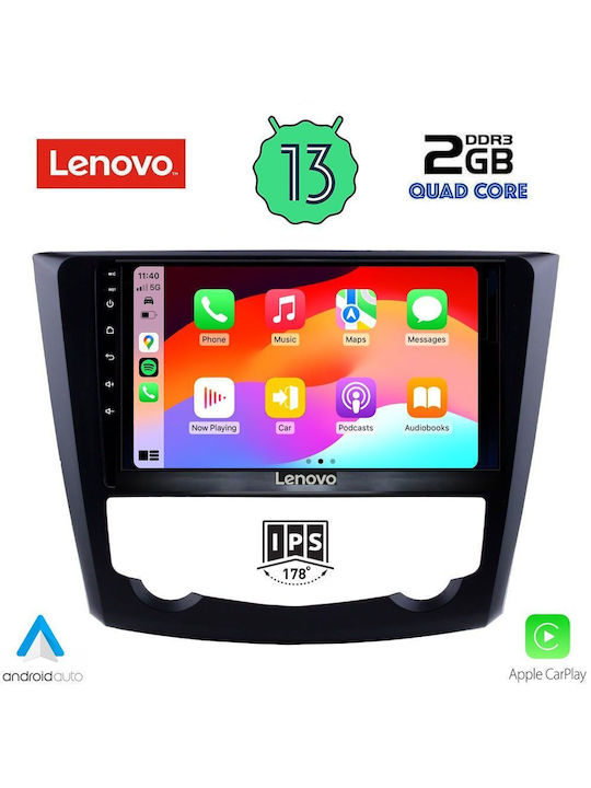 Lenovo Sistem Audio Auto pentru Renault Kadjar 2015> (Bluetooth/USB/WiFi/GPS/Apple-Carplay/Android-Auto) cu Ecran Tactil 9"