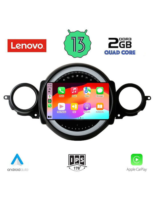 Lenovo Ηχοσύστημα Αυτοκινήτου για Mini Cooper (Bluetooth/USB/WiFi/GPS/Apple-Carplay/Android-Auto) με Οθόνη Αφής 9"