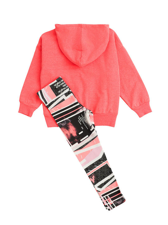 Sprint Kids Set with Leggings Winter 2pcs Coral