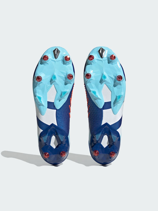 Adidas Predator Accuracy.1 SG Niedrig Fußballschuhe mit Stollen Bright Royal / Cloud White / Bliss Blue