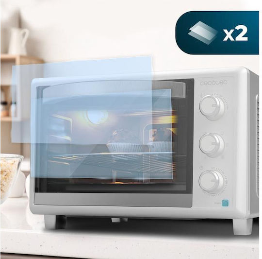 Cecotec Bake & Toast 2600 4Pizza Ηλεκτρικό Φουρνάκι 26lt Χωρίς Εστίες με Αέρα Λευκό
