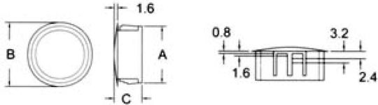 Component Cap for Lighting Fixtures Black 01.142.0010