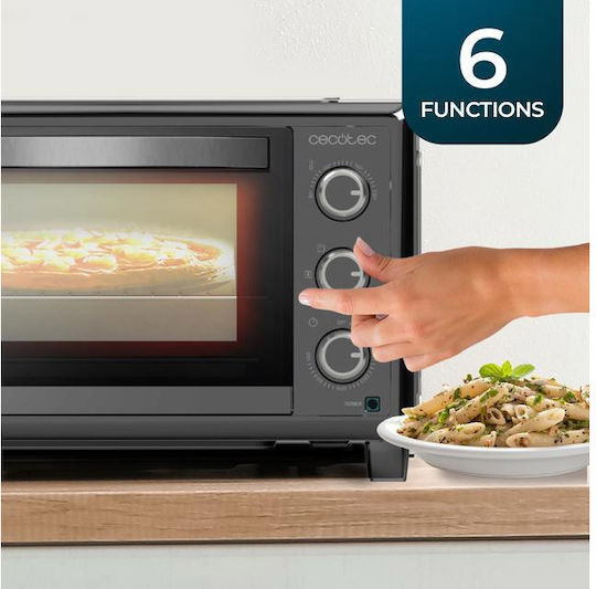 Cecotec Bake & Toast 2600 4Pizza Electric Countertop Oven 26L No Burners Hot Air Black
