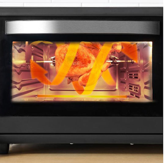 Cecotec Bake & Toast 3090 Gyro Ηλεκτρικό Φουρνάκι 30lt Χωρίς Εστίες με Αέρα Μαύρο