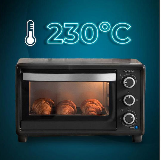 Cecotec Bake & Toast 2300 Ηλεκτρικό Φουρνάκι 23lt Χωρίς Εστίες Μαύρο