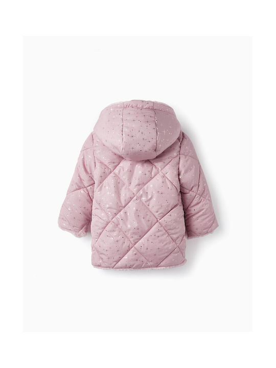 Zippy Kinderjacke mit Futter & Kapuze Flieder