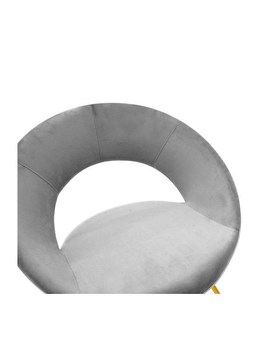 Valentina Dining Room Velvet Chair Grey 65x60x82cm