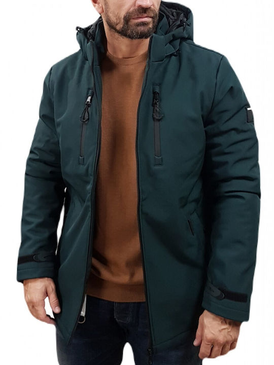 Rebase Herren Winter Jacke Lässig Grün