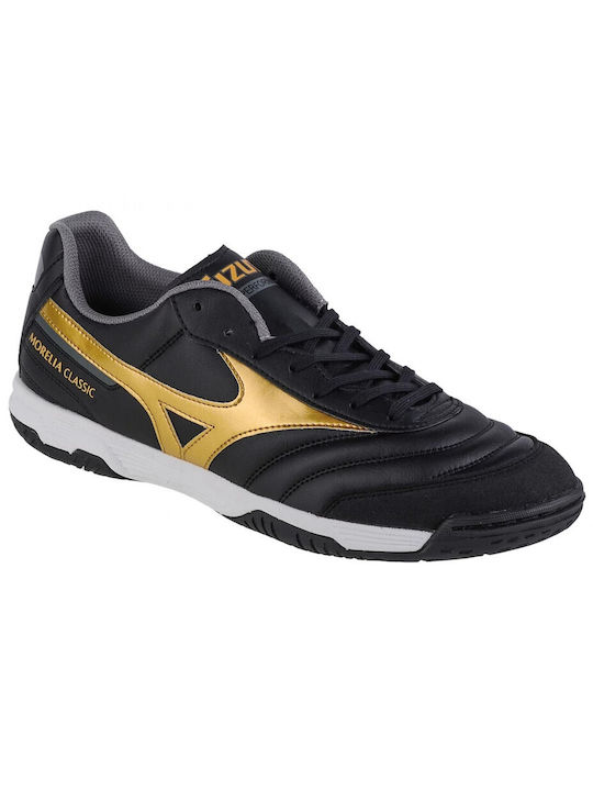 Mizuno Morelia ÎN Scăzut Pantofi de Fotbal Sala Negre