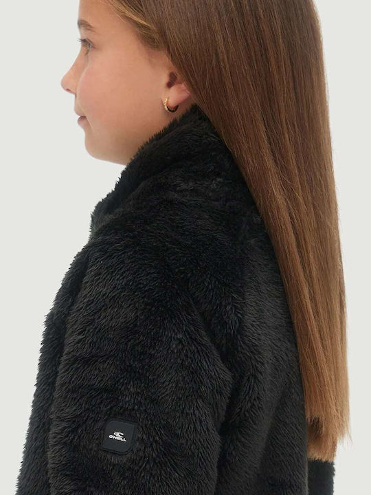 Fleece Kinder-Sweatshirt Schwarz Hazel