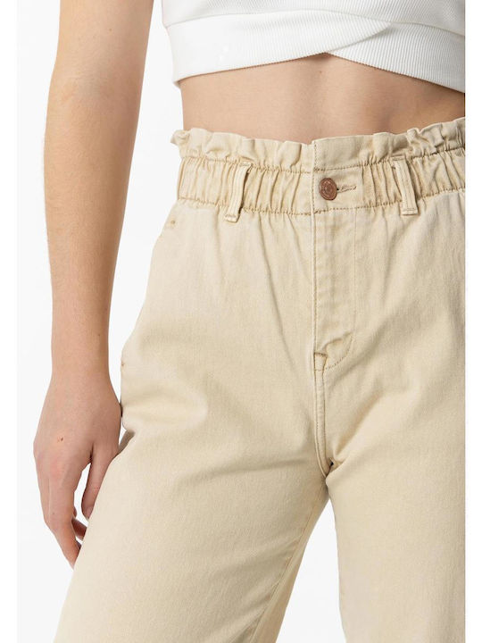 Kids' Denim Pants Beige