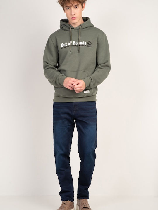 Rebase Men's Sweatshirt with Hood Green