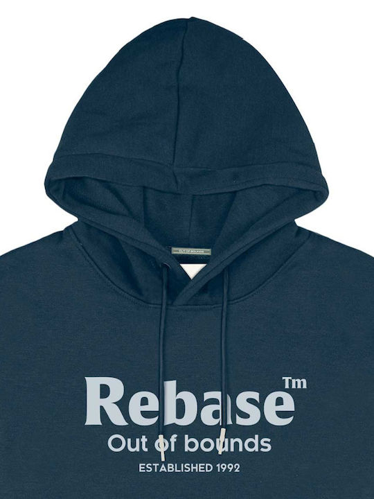 Rebase Men's Sweatshirt with Hood Blue