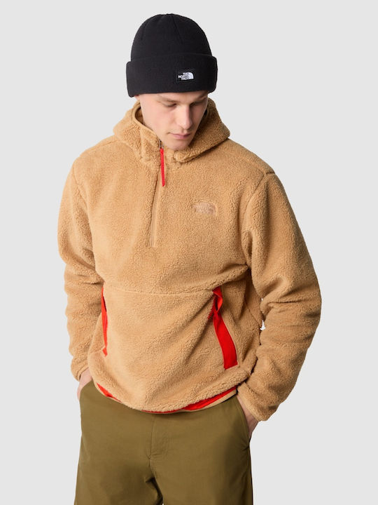 The North Face Men's Sweatshirt with Hood and Pockets Beige