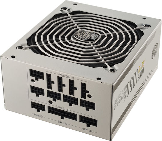 CoolerMaster MWE Gold 1050 White Version rev. 2.0 1050W Λευκό Τροφοδοτικό Υπολογιστή Full Modular 80 Plus Gold