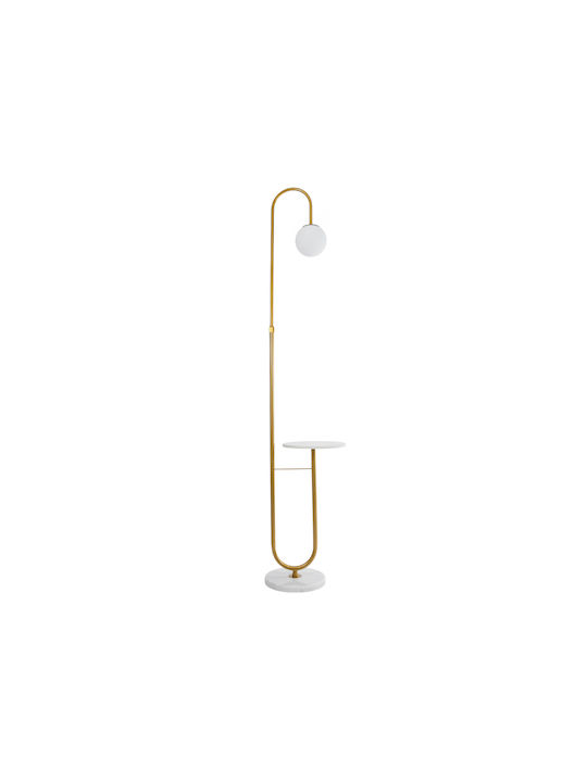 GloboStar Cordelia Floor Lamp H180xW30cm. with Socket for Bulb E27 Gold