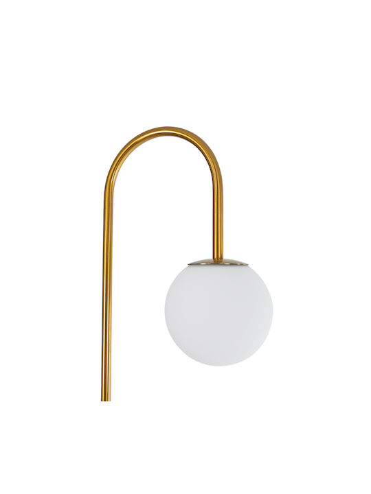 GloboStar Cordelia Floor Lamp H180xW30cm. with Socket for Bulb E27 Gold