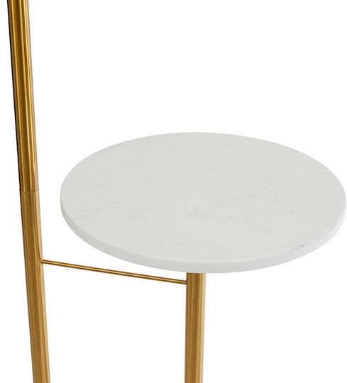 GloboStar Cordelia Floor Lamp H180xW30cm. with Socket for Bulb E27 Gold