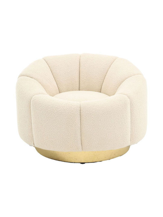 Lettice Armchair Ecru-gold 95x83x69cm