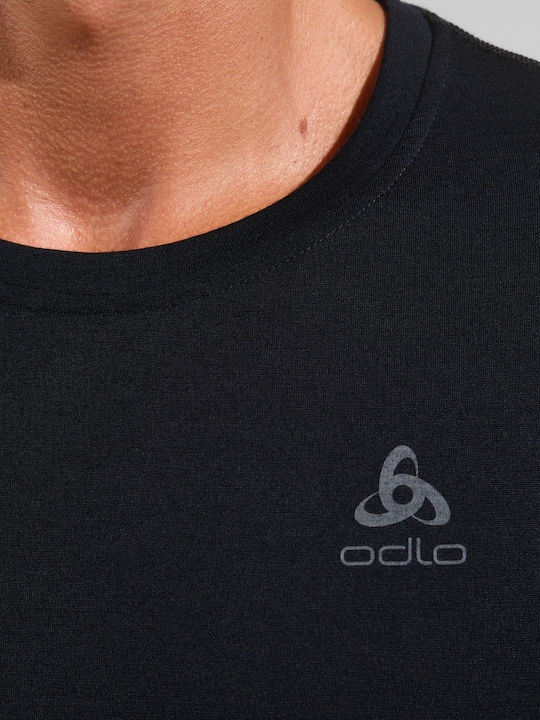 Odlo Natural Warm 200 Herren Thermounterwäsche Langärmliges Hemd Schwarze
