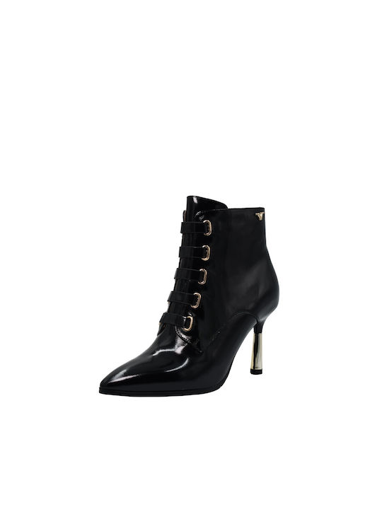 19V69 Am Women's Ankle Boots with High Heel Black AMSR679-0511