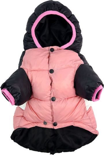 Dashi Haine pentru câini Impermeabil Pink XLarge cu Lungimea Spateului 44 cm