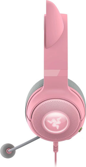 Razer Kraken Kitty V2 Over Ear Gaming Headset with Connection USB Quartz