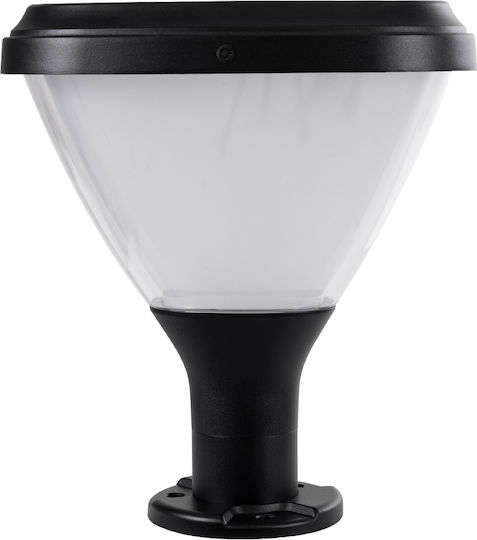 GloboStar Ηλιακό Φωτιστικό Δαπέδου Κολωνάκι 10W 330lm Ψυχρό Λευκό 6000K με Αισθητήρα Κίνησης και Φωτοκύτταρο IP65 26x26x30εκ.