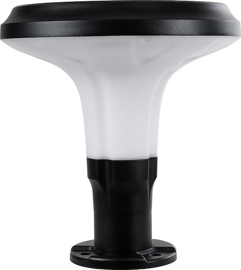 GloboStar Ηλιακό Φωτιστικό Δαπέδου Κολωνάκι 10W 330lm Ψυχρό Λευκό 6000K με Αισθητήρα Κίνησης και Φωτοκύτταρο IP65 25x25x28εκ.