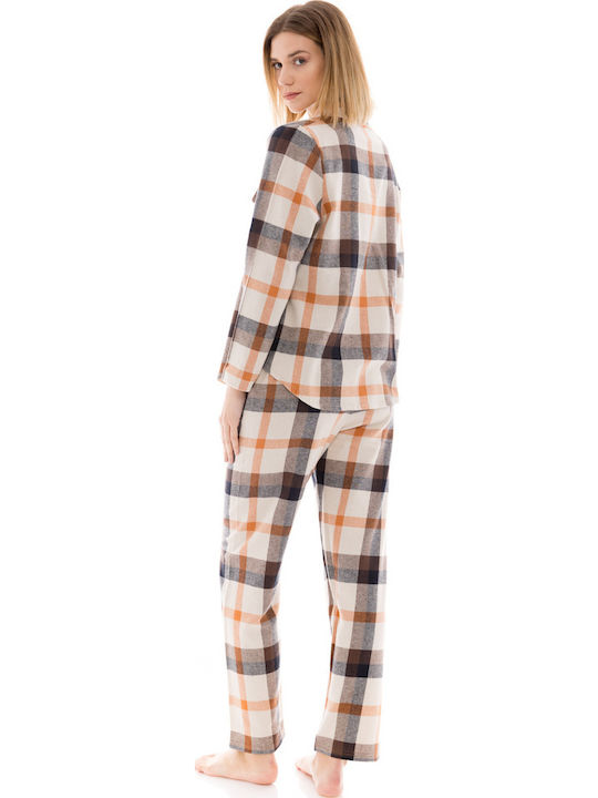 Pink Label Winter Damen Pyjama-Set Pink