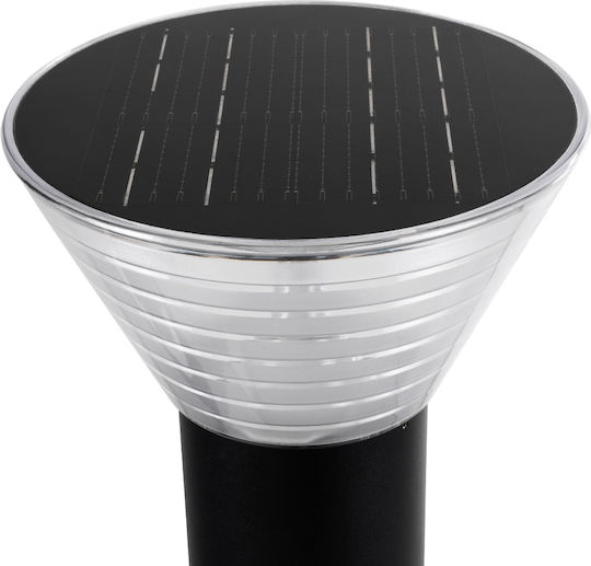 GloboStar VEGGIE Ηλιακό Φωτιστικό Δαπέδου Κολωνάκι 10W 330lm Ψυχρό Λευκό 6000K με Αισθητήρα Κίνησης και Φωτοκύτταρο IP65 23x23x60εκ.