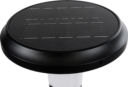 GloboStar Ηλιακό Φωτιστικό Δαπέδου Κολωνάκι 10W 330lm Ψυχρό Λευκό 6000K με Αισθητήρα Κίνησης και Φωτοκύτταρο IP65 25x25x28εκ.