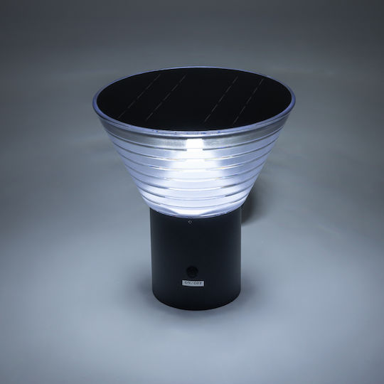 GloboStar Veggie Επιτοίχιο Ηλιακό Φωτιστικό 10W 330lm Ψυχρό Λευκό 6000K με Φωτοκύτταρο IP65 23x30x25εκ.